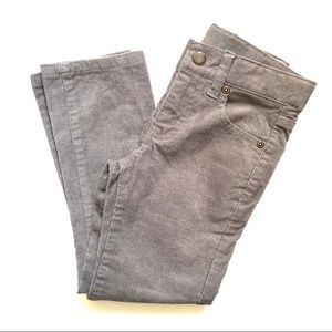 Janie and Jack Grey Corduroy Straight leg boys 5